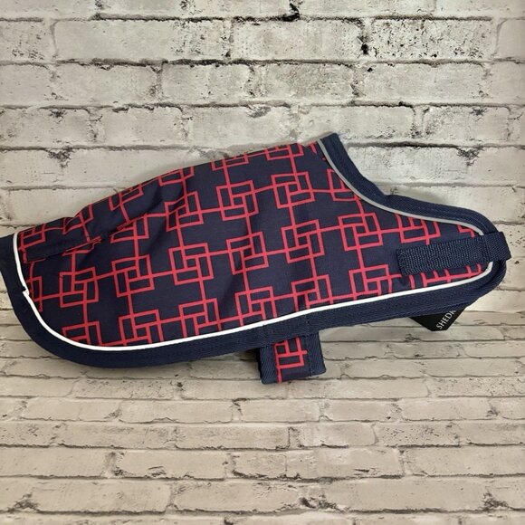 Shedrow K9 Navy Blue/Red Glacier Dog Coat Size SM NWT - Picture 3 of 6